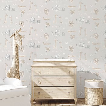 Galerie Wallcoverings Product Code G78379 - Tiny Tots 2 Wallpaper Collection - Greige Tan Colours -  