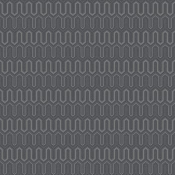 Galerie Wallcoverings Product Code GX37614 - Geometrix Wallpaper Collection - Black Silver Colours -  