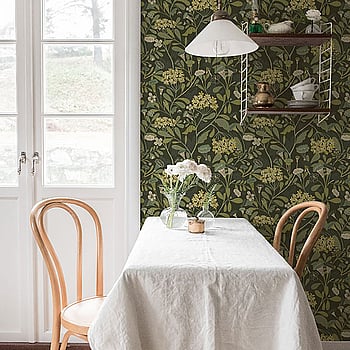Galerie Wallcoverings Product Code S55022 - Sommarang Wallpaper Collection - Dark green Colours -  