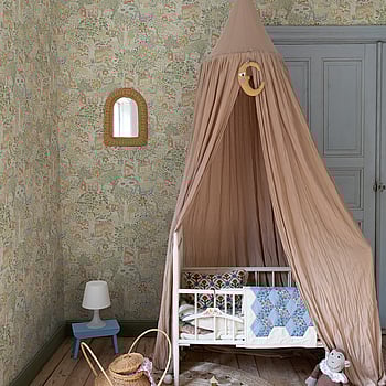 Galerie Wallcoverings Product Code S63001 - Sommarang 2 Wallpaper Collection - Green, yellow, red Colours -  