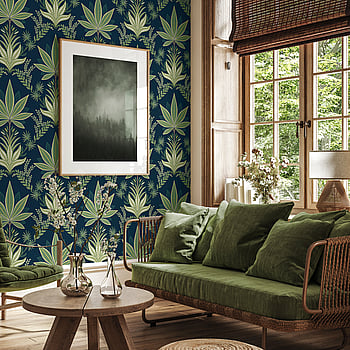 Galerie Wallcoverings Product Code TJ40112 - Mulberry Tree Wallpaper Collection - Blue Colours -  