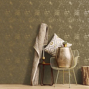 Galerie Wallcoverings Product Code W78221 - Metallic Fx Wallpaper Collection - Gold Dark Gold Colours -  
