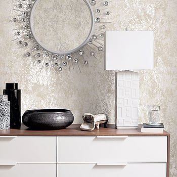 Galerie Wallcoverings Product Code W78222 - Metallic Fx Wallpaper Collection - Silver Beige Colours -  