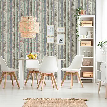 Galerie Wallcoverings Product Code WW22234 - Woods And Wicker Wallpaper Collection - Blue Brown White Colours -  